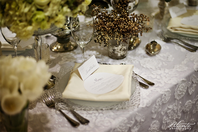 Shabby Chic Wedding Table Setting