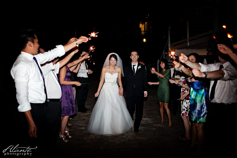 Roche Harbor Wedding with Sparklers
