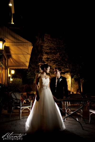 Night Portraits at Roche Harbor Wedding